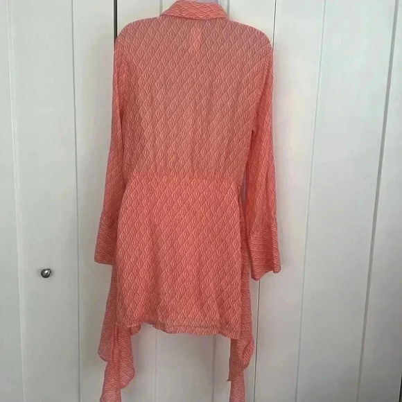 Free People Rillo Shirt Dress Wrap Skirt Bottom - Long Sleeve - Picture 6 of 13